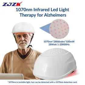Uslh280-b2 Zjzk Neuro Brain Helmet For Stroke Parkinsons Autism Migraine Infrared Light Therapy
