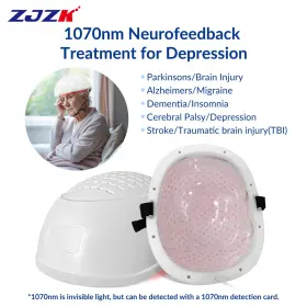 Uslh280-b23 Zjzk 1070nm Nir Light Therapy For Brain Injury Parkinson Stroke Rehabilitation Helmet