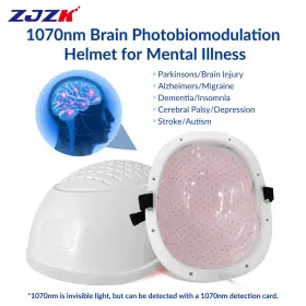 Uslh280-b6 Zjzk Nir Light Therapy For Parkinsons Neurofeedback Helmet 1070nm Brain Stimulation