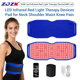 Ustp01 Zjzk 660/850nm/940nm Red Infrared Therapy Belt Wrap Heating Pad For Pain Muscle Relax