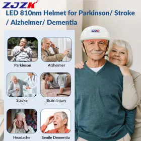 Zjzklh280-offer Zjzk Pbm Brain Stimulation Helmet Nir Light Therapy For Parkinsons Alzheimer Ptsd Tbi