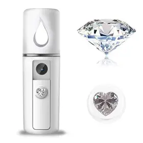 N108 Zomfom Nano Facial Steamer Mist Spray Eyelash Extensions Cleaning Pores Water White