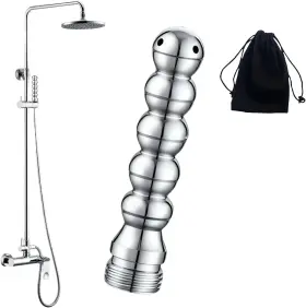 Zqzxd 744759825643 Shower Enema Kit For Men And Women - High-pressure Douche Nozzle With Velvet Bag