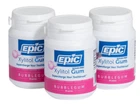 Epic Xylitol Gum Bubble Flavor - 50 Count ( 3 Pack ) New. Price: $24.29.