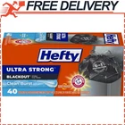 Hefty Ultra Strong Tall Kitchen Trash Bags, Blackout, Clean Burst, 13 Gal, 40 Ct New. Price: $12.58.