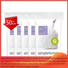 Simplehuman 30L Code Custom Fit Kitchen Trash Bag Liners 5 Quick Packs - 100CT New. Price: $28.99.