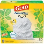 78900 Glad Febreze 13 Gal. Gain Tall Kitchen White Trash Bag (80-COUNT) New. Price: $54.51.