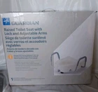 Medline, Guardian, Raised Toilet Seat With Lock And Adjustable Arms, Open Box New. Price: $35.99.
