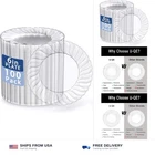 U-qe 100 Pieces Clear Plastic PLATES-6 Inch Dessert Disposable... New. Price: $46.20.