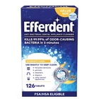 Efferdent Retainer Cleaning Tablets, Denture 126 Count (pack Of 1), Blue New. Price: $15.64.