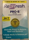 Rephresh Pro-b Probiotic Feminine Supplement, 30 Count New. Price: $23.03.