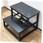 Szlhanjz Stool, Bedside For High With Round Corners, 2 Black New. Price: $51.42.