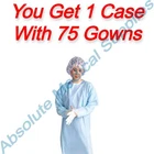 *75-PACK* Medline Standard Polyethylene Gowns With Thumb Loop Blue Xl NONTH200 New. Price: $79.99.