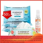Honest Company Alcohol Hand Sanitizing Wipes 3PK/150CT +30CT Sniffer Soother New. Price: $31.95.