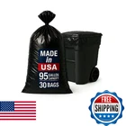 95-96 Gallon Heavy Duty Trash Bags 30 Count Large Black Garbage Outdoor Con New. Price: $89.03.