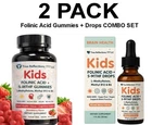 Folinic Acid Gummies + Drops Combo Set For Kids & Adults New. Price: $89.99.