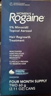 Rogaine Womens 5% Minoxidil Hair Regrowth Aerosol - 2.11OZ 4M ***exp 2026. Price: $23.99.
