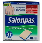 Salonpas Pain Relieving Patches - 140 Count, Exp: 01/2028 New. Price: $21.99.