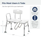 Drive Medical Splash Defense Tub Transfer Bench Shower Chair Curtain Guard New. Price: $85.00.
