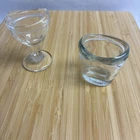 Vintage Cups Set 2 Clear Glass Rinse Usa Apothecary Vanity Used. Price: $18.00.