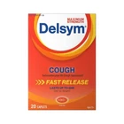 Maximum Strength Delsym Cough Suppressant Fast Release Caplets Lasts To 8 ... New. Price: $39.21.