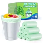 8 Trash Bags Medium Garbage 120 Count (pack Of 1), Gallon-green New. Price: $23.31.