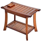 Jekruiet Teak Shower Chair Stool 24 Bench Seat Wooden Bathroom New. Price: $132.96.