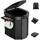 Pahtto Portable Foldable Toilet For Adults With Detachable Phone Large, Black New. Price: $47.99.