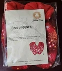 Herbal Pack Aromatherapy Feet Slippers Size Red Microwavable Pouches New Nip. Price: $21.11.