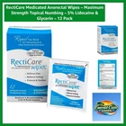 Portable Reticare Medicated Wipes Maximum Strength Relief Discomfort New. Price: $35.99.
