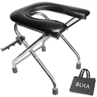 Blika U-shaped Portable Toilet For Camping, 350LBS Stainless 16.5", Black New. Price: $63.99.