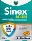 Vicks Sinex Severe All-in-one Sinus Pressure, Pain, Congestion, Liquicaps 24 Ct+ New. Price: $12.99.