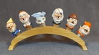 Six Vtg German Porcelain Figural Men's Head Bottle Cork Stoppers, Pourers Used. Price: $110.00.