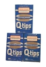 ( Lot Of 3 ) Vintage Q-tips Wood Sticks 125 Cotton Swabs Each Sealed New. Price: $34.95.