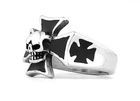 Iron Cross & Skull Ring German Ww Ii Style Stainless Steel Men' Biker Jewelry New. Price: $9.95.