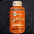 Qunol Turmeric Curcumin With Black Pepper, 2250MG- 150 Vegetarian Capsules New. Price: $34.99.