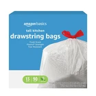 Flextra Tall Kitchen Drawstring Trash Bags, Fresh Scent, 13 Gallon, 90 Count New. Price: $24.95.