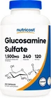Nutricost Glucosamine Sulfate 1500MG, 240 Capsules - 750MG Per Capsule, Gluten New. Price: $49.99.