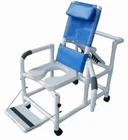 Lumex 20" Pvc Reclining Shower Commode Chair W/footrest, Swing Arms, Safety Belt New. Price: $796.95.