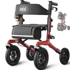 Vocic Z57 Rollator Walker W/seat, 12" Puncture-proof Tires, 300LB New. Price: $229.95.