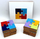 Autism Puzzle Piece Multi-color Decorative Ceramic Tiles Large + 17 Small New. Price: $30.00.