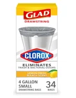 Glad Trash Bags, Small Drawstring Garbage 34 Count (pack Of 1), Grey New. Price: $8.50.