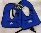 Oceanpro Inflatable Snorkeling Vest Child And Adult Promate Googles Mesh Bag Pre-owned. Price: $29.99.