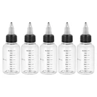 Patikil 2OZ(60ML) Plastic Dispensing Bottle, 5PCS Fl Oz, Clear Black New. Price: $15.71.