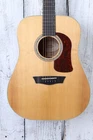 Washburn HD100SWK Heritage Series Acoustic Guitar Natural With Hardshell Case Open. Price: $596.88.