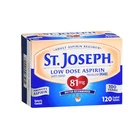 St. Joseph, Low Dose Aspirin Coated Tablets, 81 Mg, 120 Tabs New. Price: $11.47.