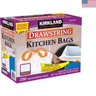 Kirkland Signature 13 Gallon Heavy Duty Drawstring Trash Bags - Bpa Free & White New. Price: $54.39.