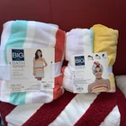 The Big One Women's Bath Wrap & 2PK Matching Head Towel Stripe Print $40+. Price: $22.99.