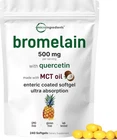 Bromelain 500MG With Quercetin & Mct Oil, 240 Enteric Coated Softgels .... Price: $41.58.