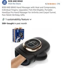 Bob Brad Hand Massager With Heat Compression, Individual Fingers New. Price: $80.00.